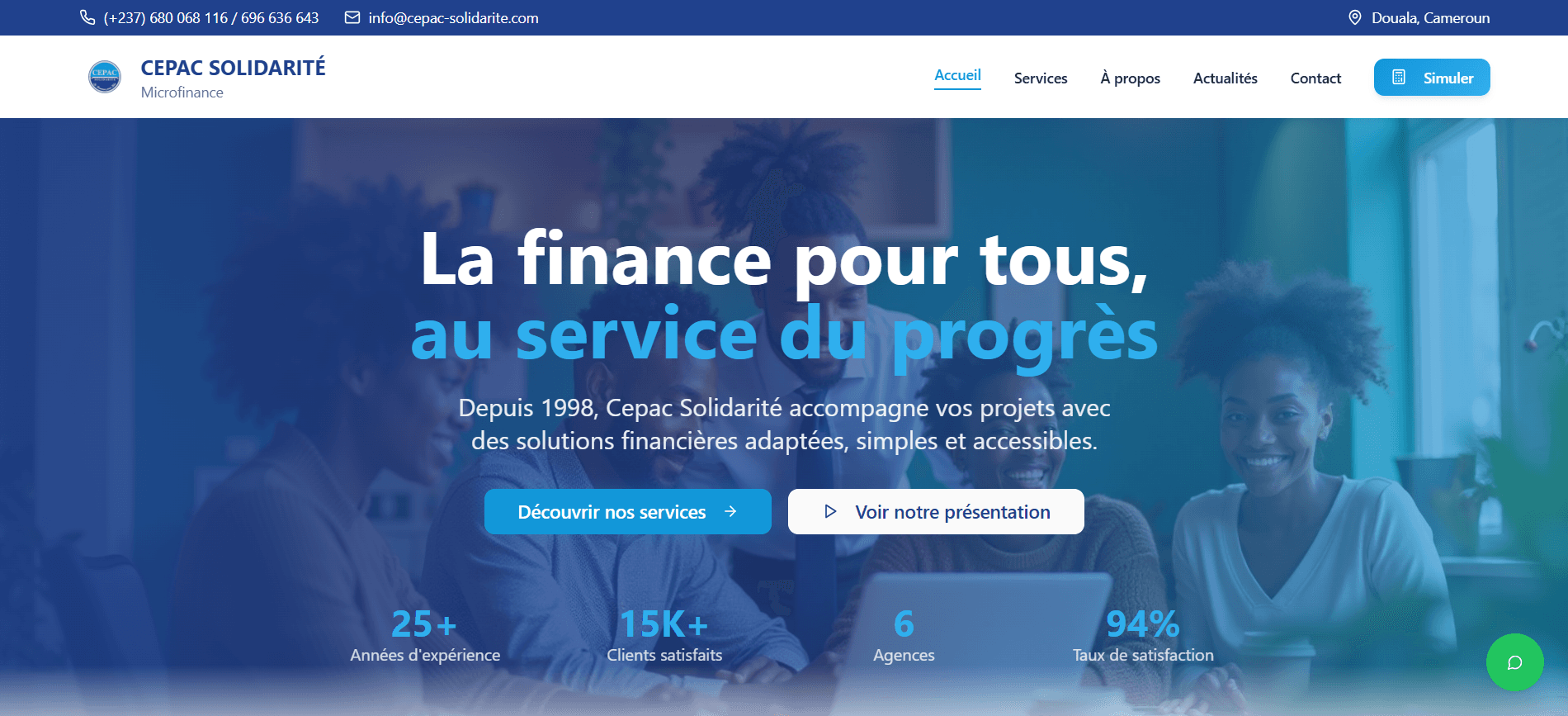 CEPAC Solidarité : Établissement de Microfinance